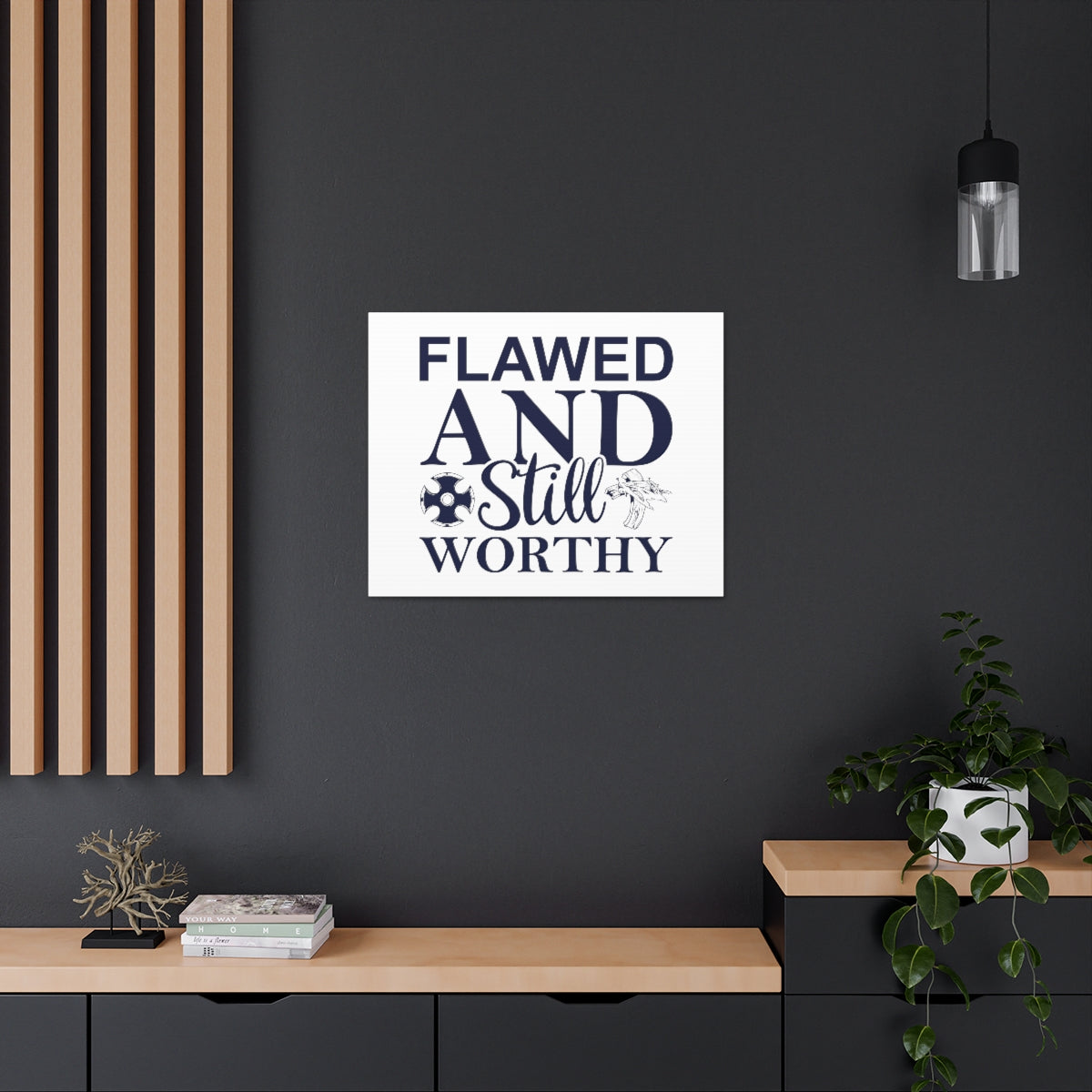 Scripture Walls Flawed And Still Worthy Ephesians 4:1 Christian Wall Art Print Ready to Hang Unframed-Express Your Love Gifts