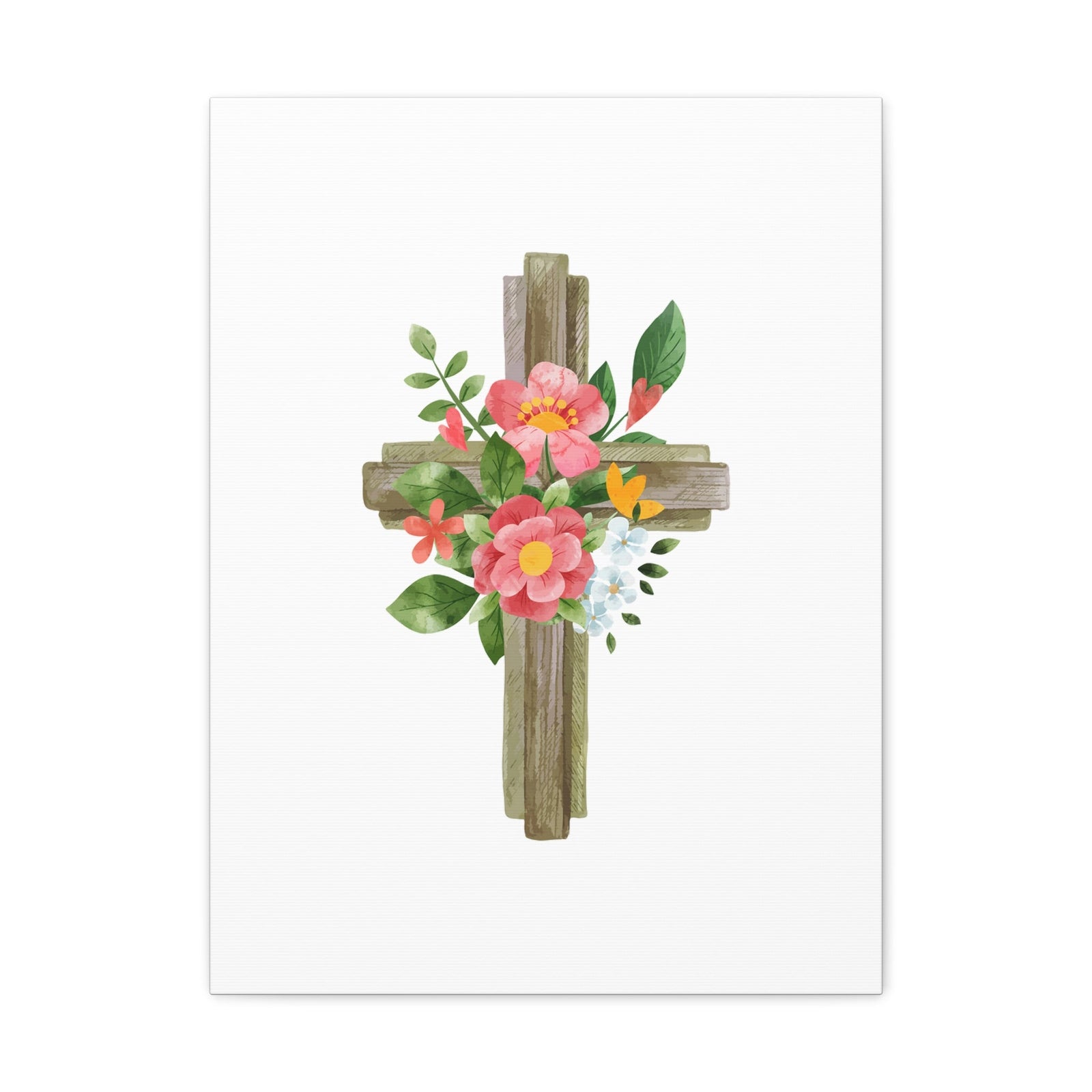 Scripture Walls Flower Cross Psalms 103:15 Christian Wall Art Bible Verse Print Ready to Hang Unframed-Express Your Love Gifts