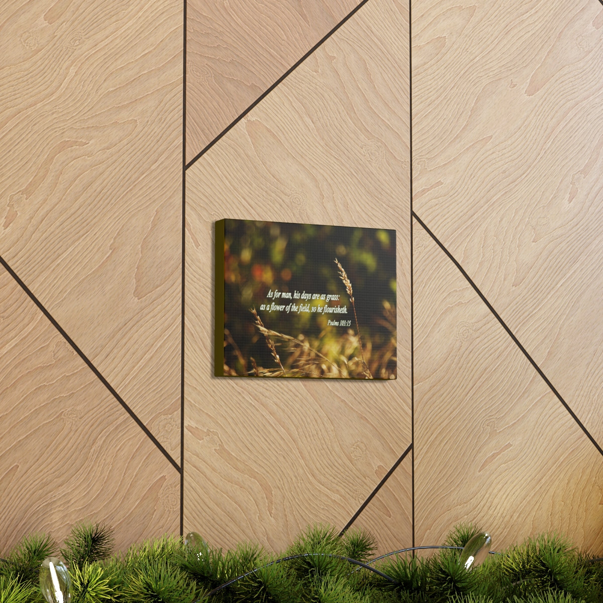 Scripture Walls Flower Of The Field Psalms 103:15 Bible Verse Canvas Christian Wall Art Bible Verse Print Ready To Hang Unframed-Express Your Love Gifts