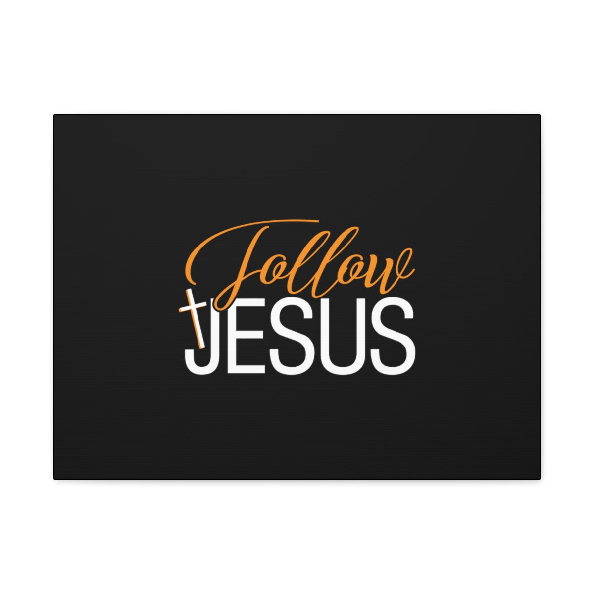 Scripture Walls Follow Jesus John 12:26 Orange Christian Wall Art Bible Verse Print Ready to Hang Unframed-Express Your Love Gifts