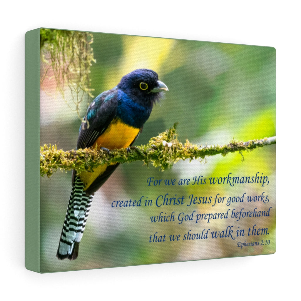 Scripture Walls For Good Works Ephesians 2:10 Bible Verse Canvas Christian Wall Art Ready to Hang Unframed-Express Your Love Gifts