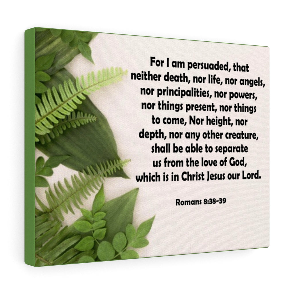 Scripture Walls For I Am Persuaded Romans 8:38-39 Bible Verse Canvas Christian Wall Art Ready to Hang Unframed-Express Your Love Gifts