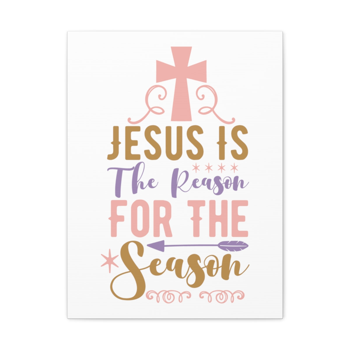 Scripture Walls For The Season John 3:16 Christian Wall Art Print Ready to Hang Unframed-Express Your Love Gifts
