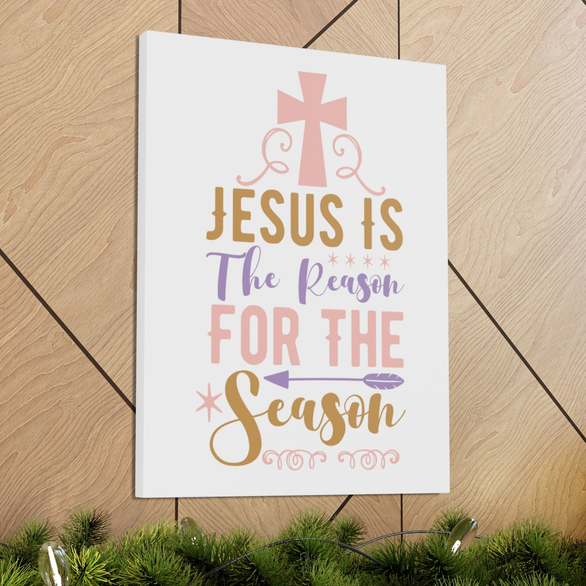 Scripture Walls For The Season John 3:16 Christian Wall Art Print Ready to Hang Unframed-Express Your Love Gifts
