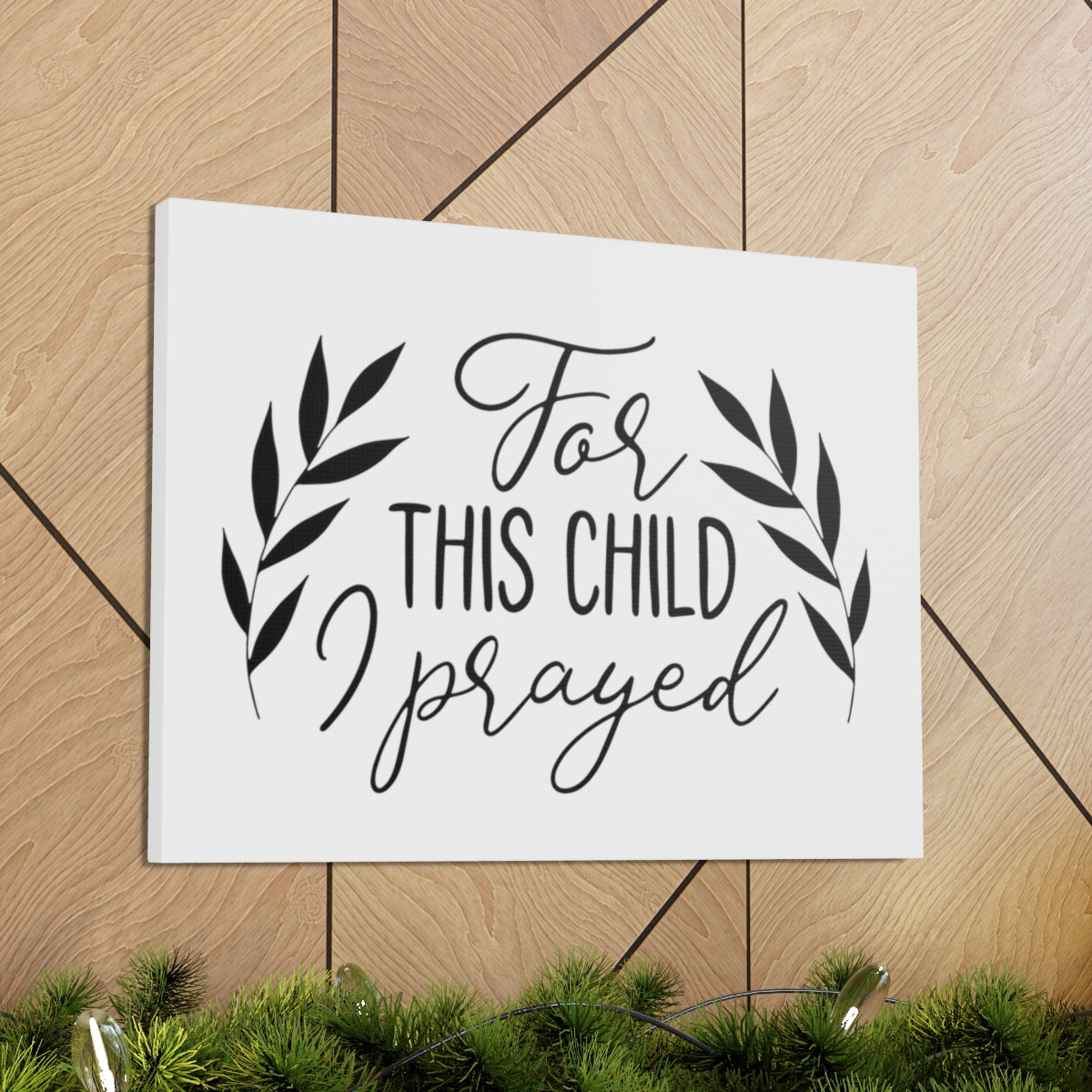 Scripture Walls For This Child 1 Samuel 1:27-28 Christian Wall Art Print Ready to Hang Unframed-Express Your Love Gifts