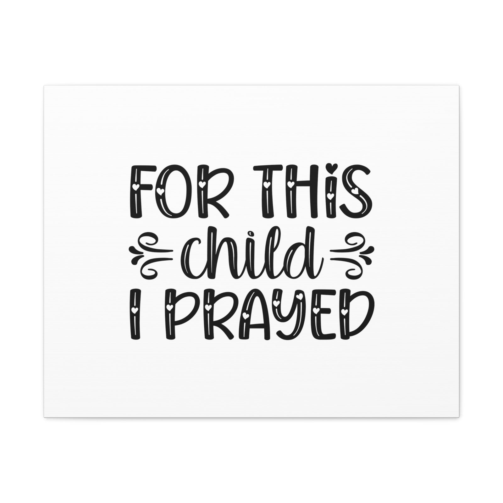 Scripture Walls For This Child I Prayed 1 Samuel 1:27 Heart Christian Wall Art Bible Verse Print Ready to Hang Unframed-Express Your Love Gifts