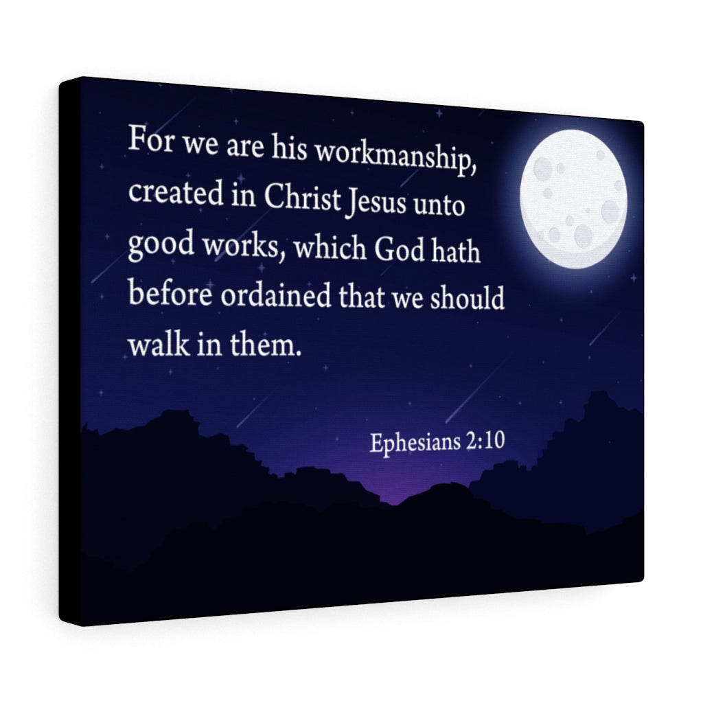 Scripture Walls For We Are His Workmanship Ephesians 2:10 Scripture Wall Art Christian Home Decor Unframed-Express Your Love Gifts