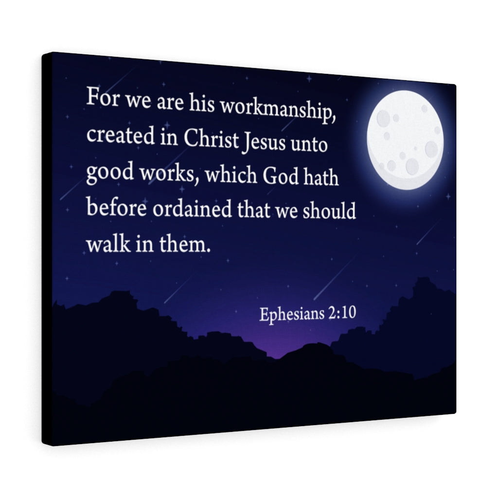 Scripture Walls For We Are His Workmanship Ephesians 2:10 Scripture Wall Art Christian Home Decor Unframed-Express Your Love Gifts