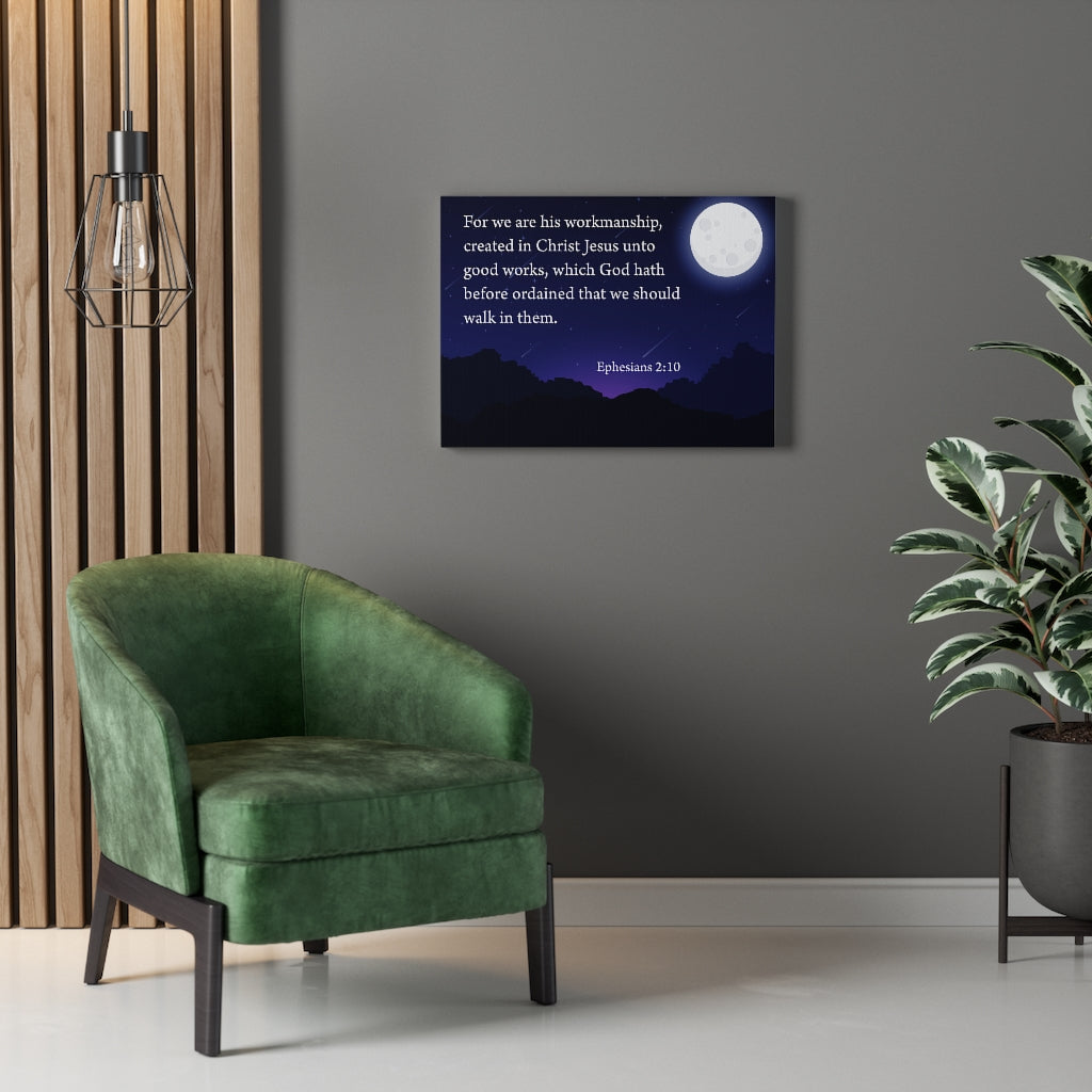 Scripture Walls For We Are His Workmanship Ephesians 2:10 Scripture Wall Art Christian Home Decor Unframed-Express Your Love Gifts
