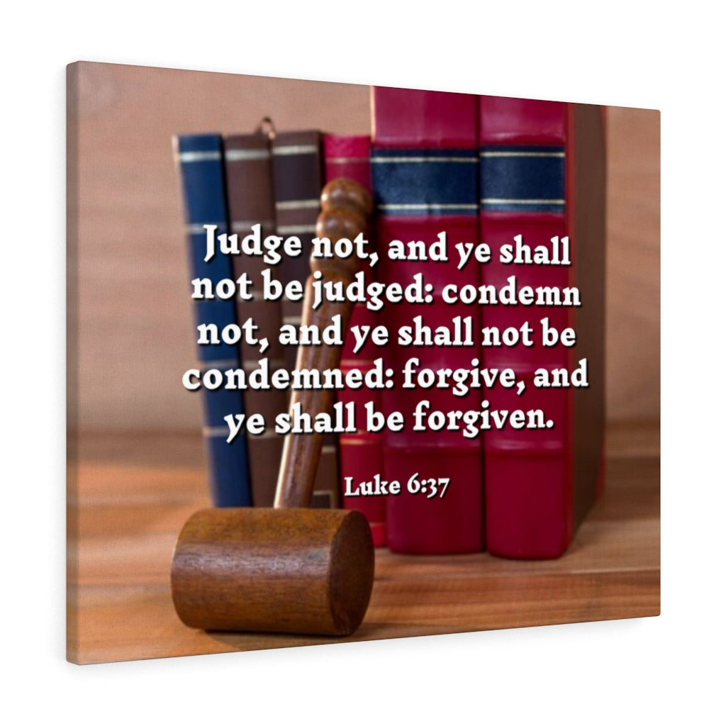 Scripture Walls Forgive And Ye Shall Be Forgiven Luke 6:37 Bible Verse Canvas Christian Wall Art Ready to Hang Unframed-Express Your Love Gifts