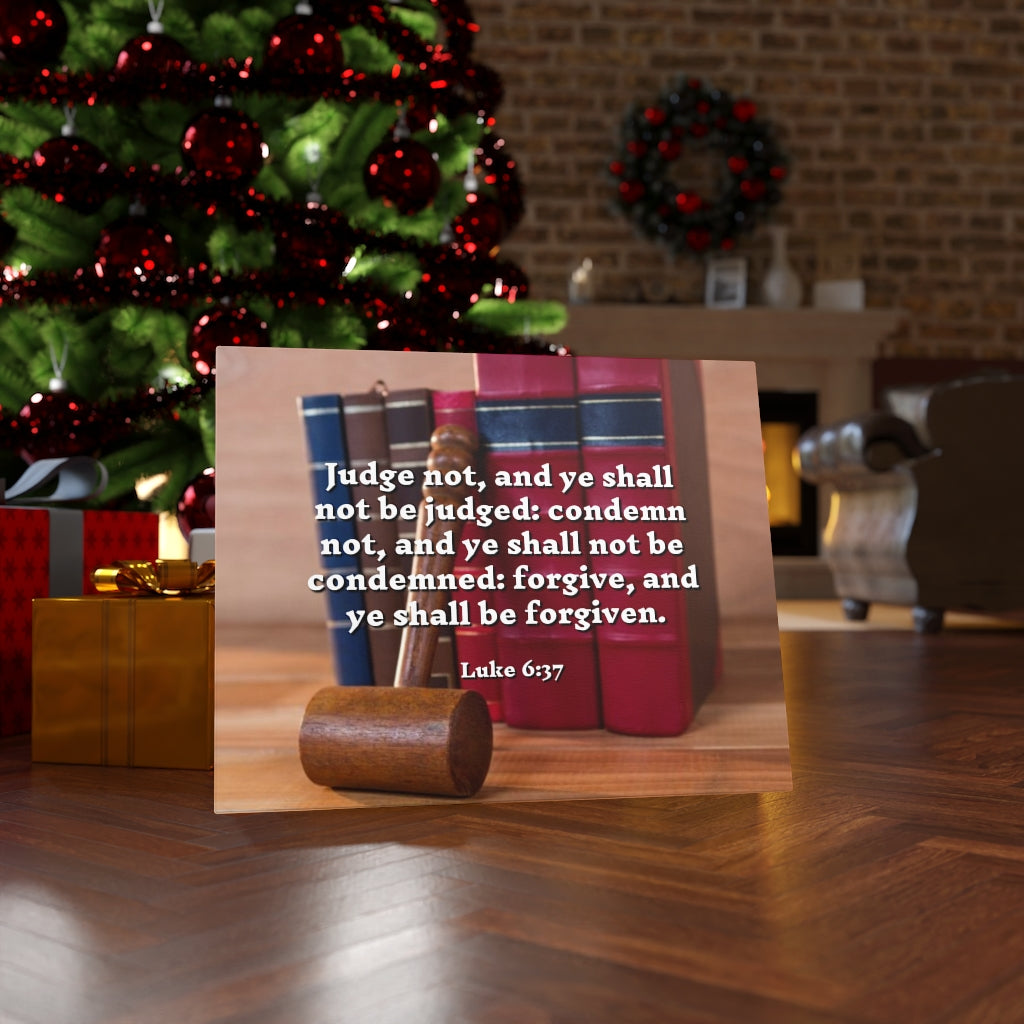 Scripture Walls Forgive And Ye Shall Be Forgiven Luke 6:37 Bible Verse Canvas Christian Wall Art Ready to Hang Unframed-Express Your Love Gifts