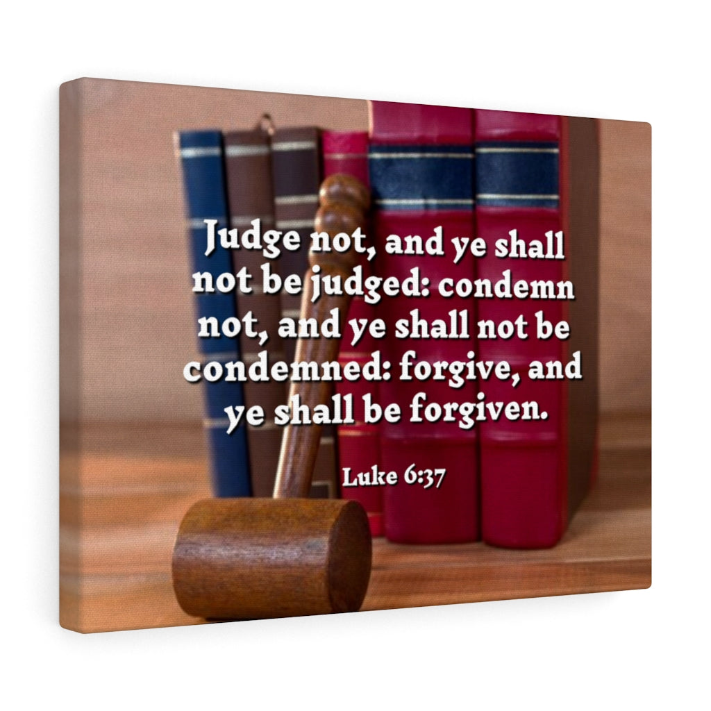 Scripture Walls Forgive And Ye Shall Be Forgiven Luke 6:37 Bible Verse Canvas Christian Wall Art Ready to Hang Unframed-Express Your Love Gifts