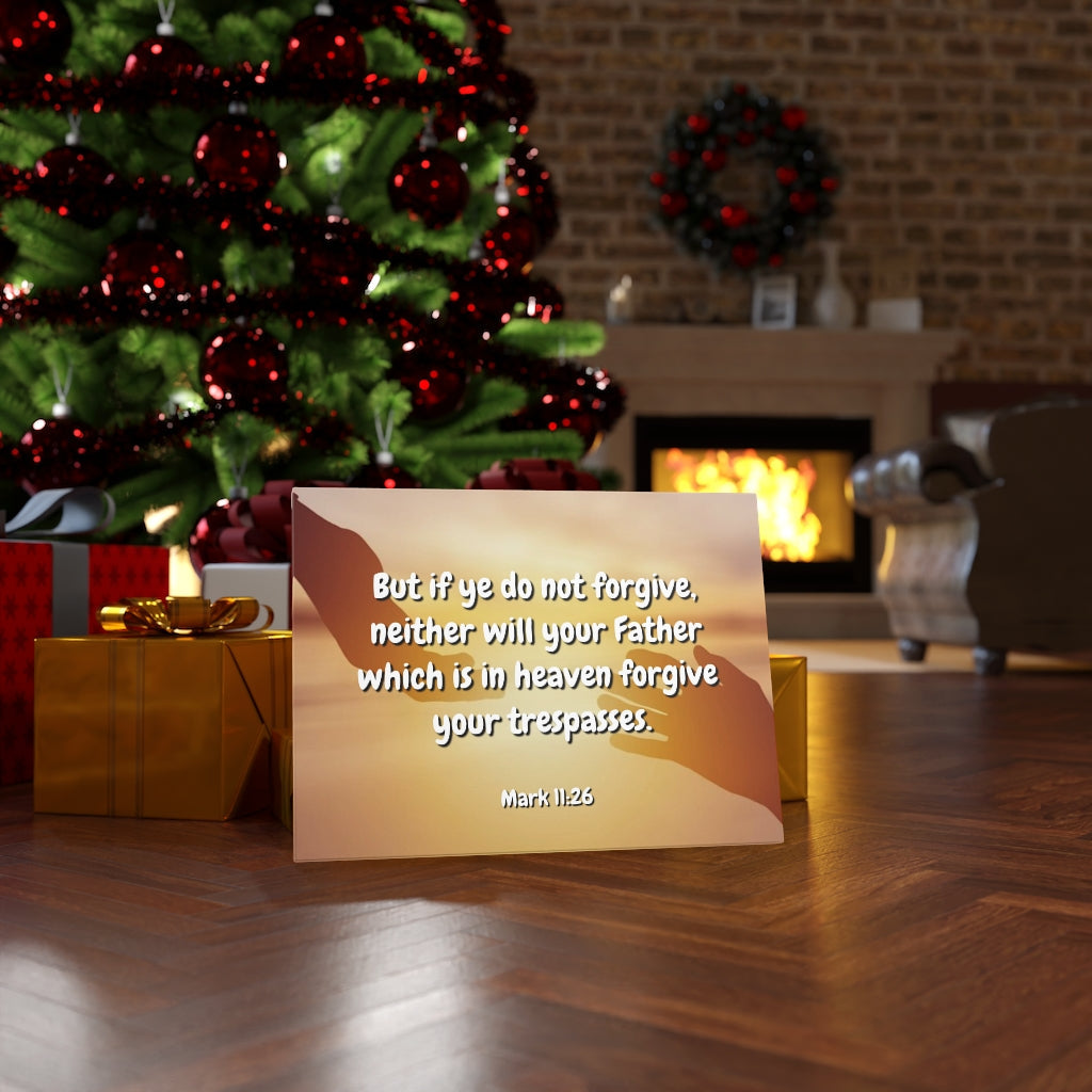 Scripture Walls Forgive Your Trespasses Mark 11:26 Bible Verse Canvas Christian Wall Art Ready to Hang Unframed-Express Your Love Gifts