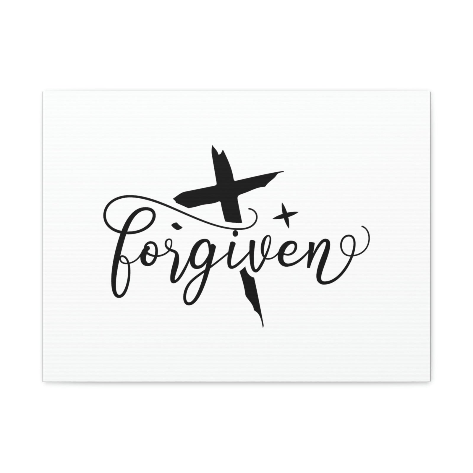 Scripture Walls Forgiven Ephesians 4:32 Cross And Star Christian Wall Art Bible Verse Print Ready to Hang Unframed-Express Your Love Gifts