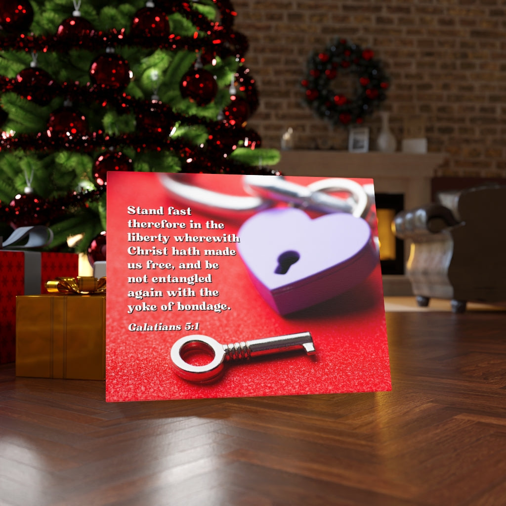 Scripture Walls Free Galatians 5:1 Bible Verse Canvas Christian Wall Art Ready to Hang Unframed-Express Your Love Gifts