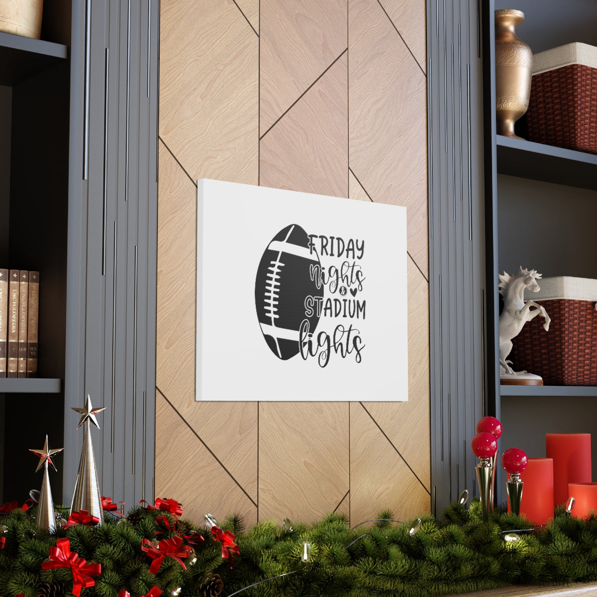 Scripture Walls Friday Nights Matthew 24:27 Stadium Lights Wall Art Print Ready to Hang Unframed-Express Your Love Gifts