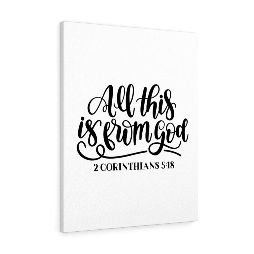 Scripture Walls From God 2 Corinthians 5:18 Bible Verse Canvas Christian Wall Art Ready to Hang Unframed-Express Your Love Gifts