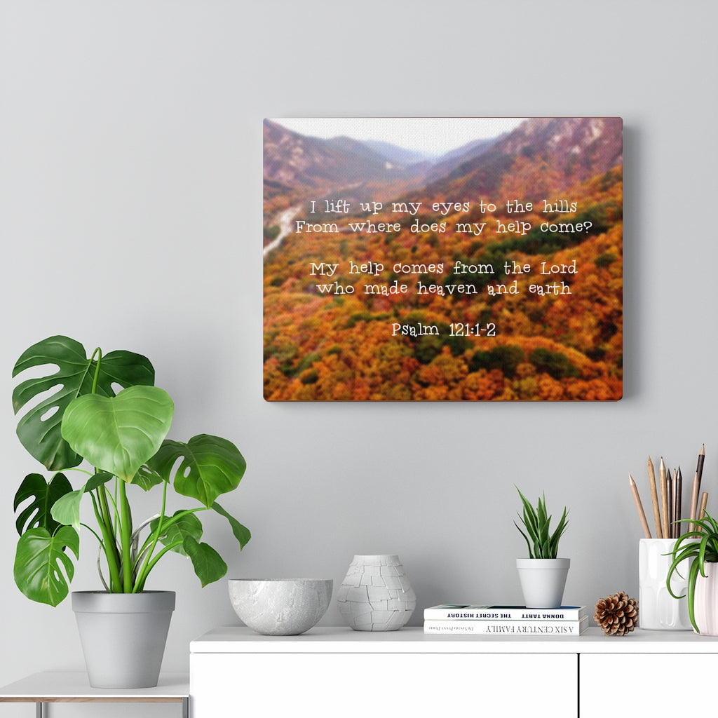 Scripture Walls From The Lord Psalm 121:1-2 Bible Verse Canvas Christian Wall Art Ready to Hang Unframed-Express Your Love Gifts