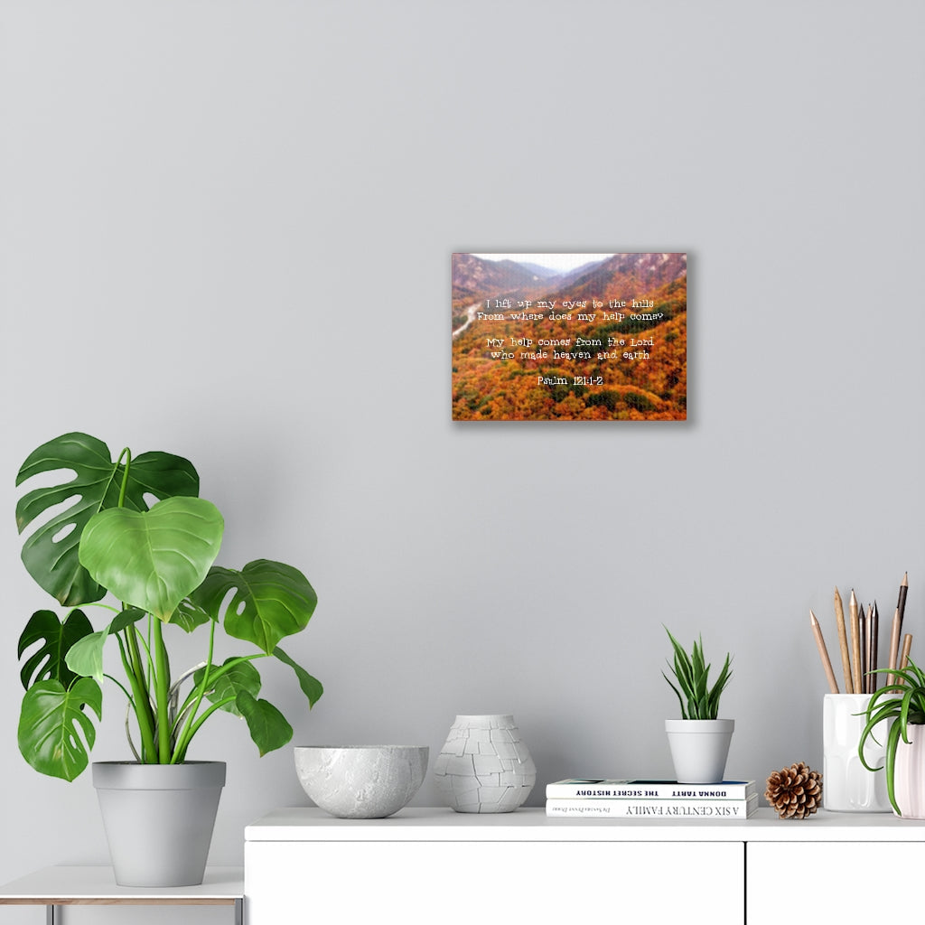 Scripture Walls From The Lord Psalm 121:1-2 Bible Verse Canvas Christian Wall Art Ready to Hang Unframed-Express Your Love Gifts