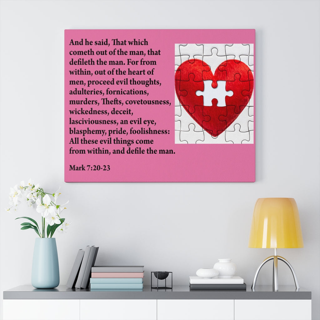 Scripture Walls From Within Mark 7:20-23 Christian Home Decor Bible Art Unframed-Express Your Love Gifts