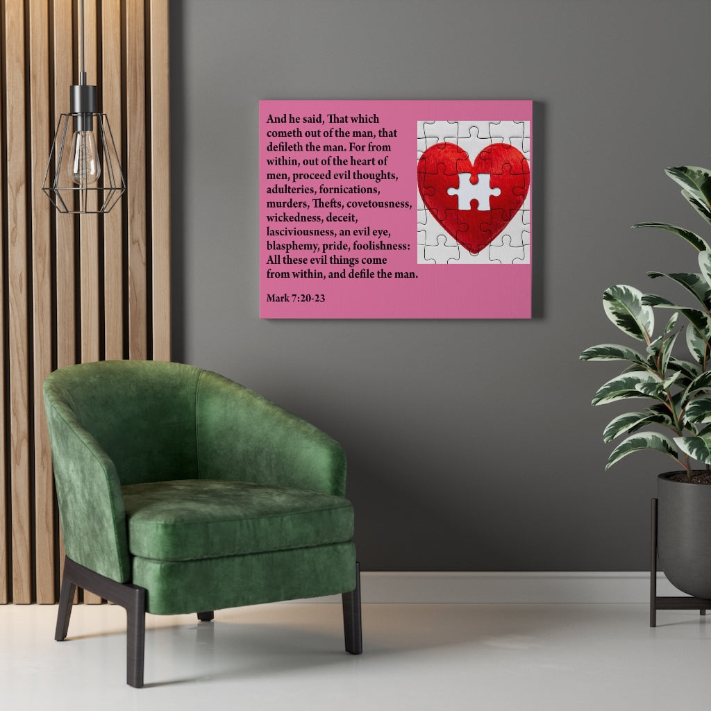 Scripture Walls From Within Mark 7:20-23 Christian Home Decor Bible Art Unframed-Express Your Love Gifts
