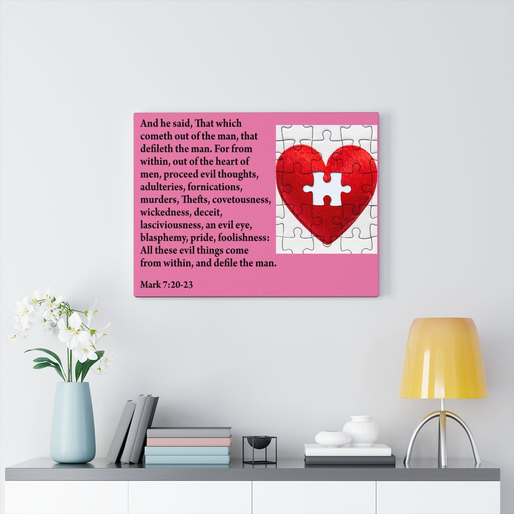 Scripture Walls From Within Mark 7:20-23 Christian Home Decor Bible Art Unframed-Express Your Love Gifts