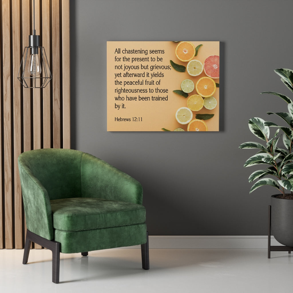 Scripture Walls Fruit of Righteousness Hebrews 12:11 Wall Art Christian Home Decor Unframed-Express Your Love Gifts
