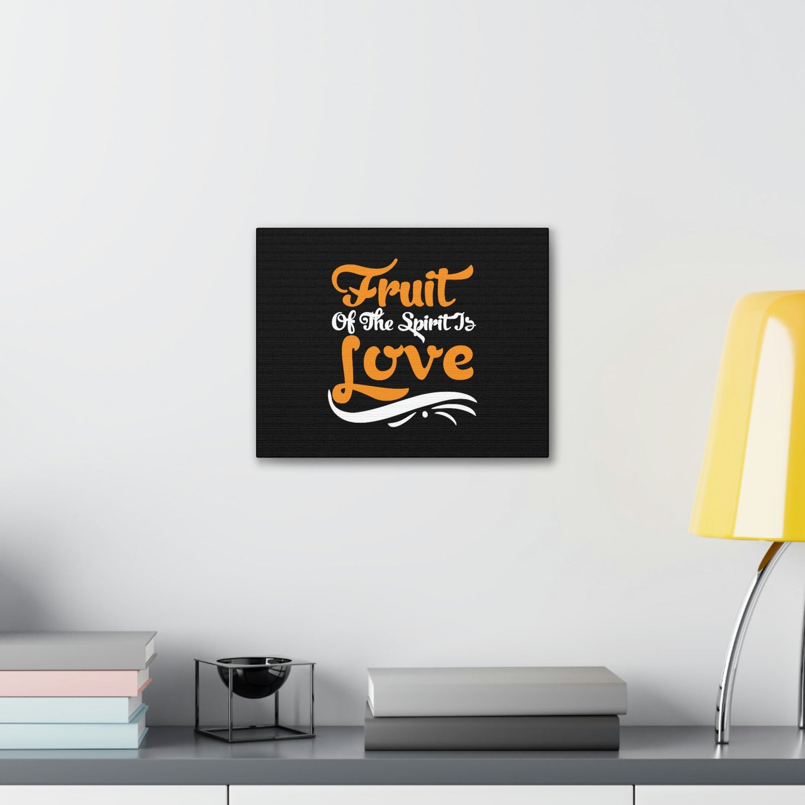 Scripture Walls Fruit Of The Spirit Galatians 5:22 Orange Christian Wall Art Bible Verse Print Ready to Hang Unframed-Express Your Love Gifts