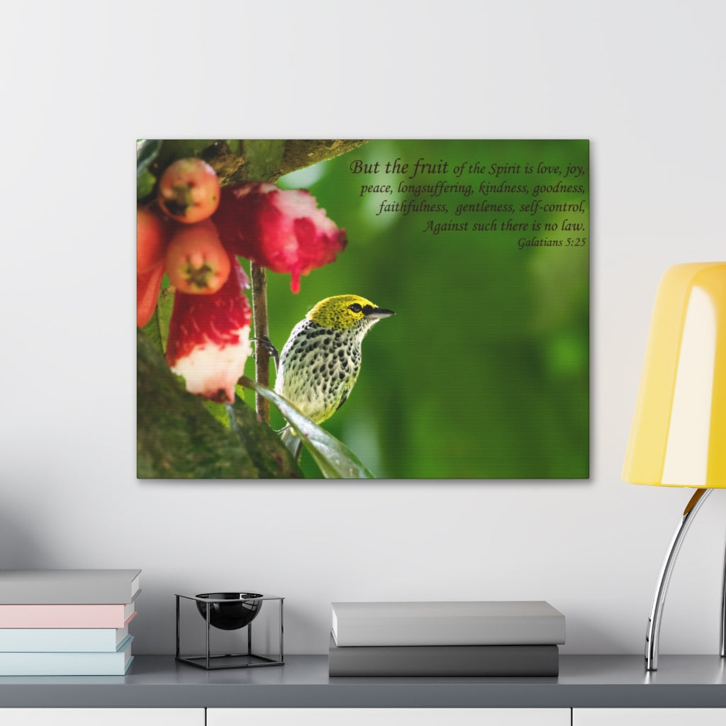 Scripture Walls Fruit Of The Spirit Galatians 5:25 Bible Verse Canvas Christian Wall Art Ready to Hang Unframed-Express Your Love Gifts