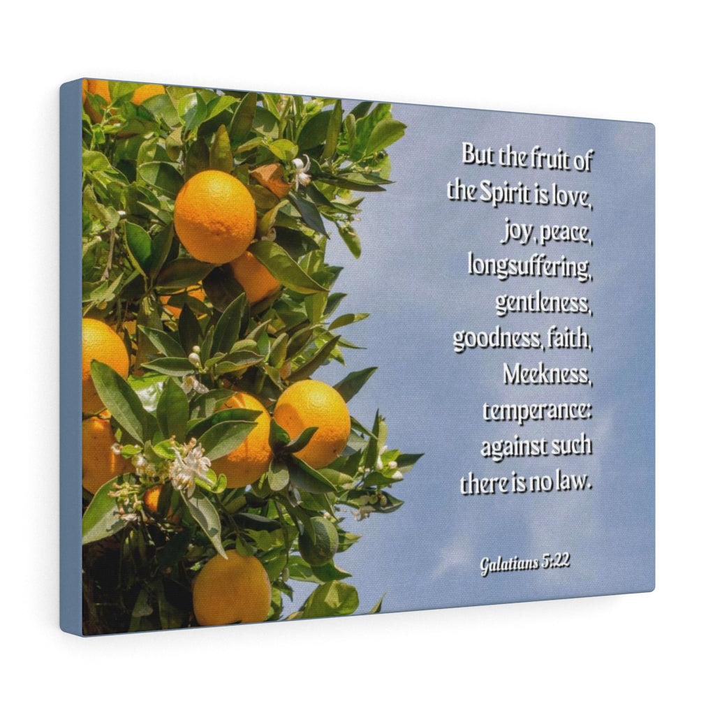 Scripture Walls Fruit Of The Spirit Is Love Galatians 5:22 Bible Verse Canvas Christian Wall Art Ready to Hang Unframed-Express Your Love Gifts