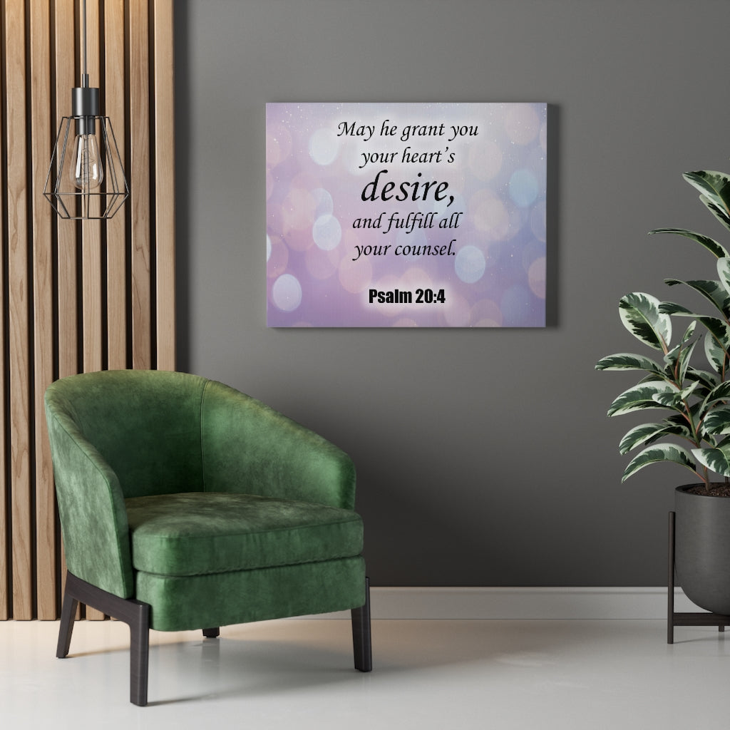 Scripture Walls Fulfill All Your Counsel Psalm 20:4 Christian Home Decor Bible Art Unframed-Express Your Love Gifts