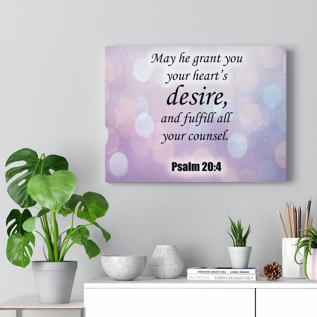 Scripture Walls Fulfill All Your Counsel Psalm 20:4 Christian Home Decor Bible Art Unframed-Express Your Love Gifts
