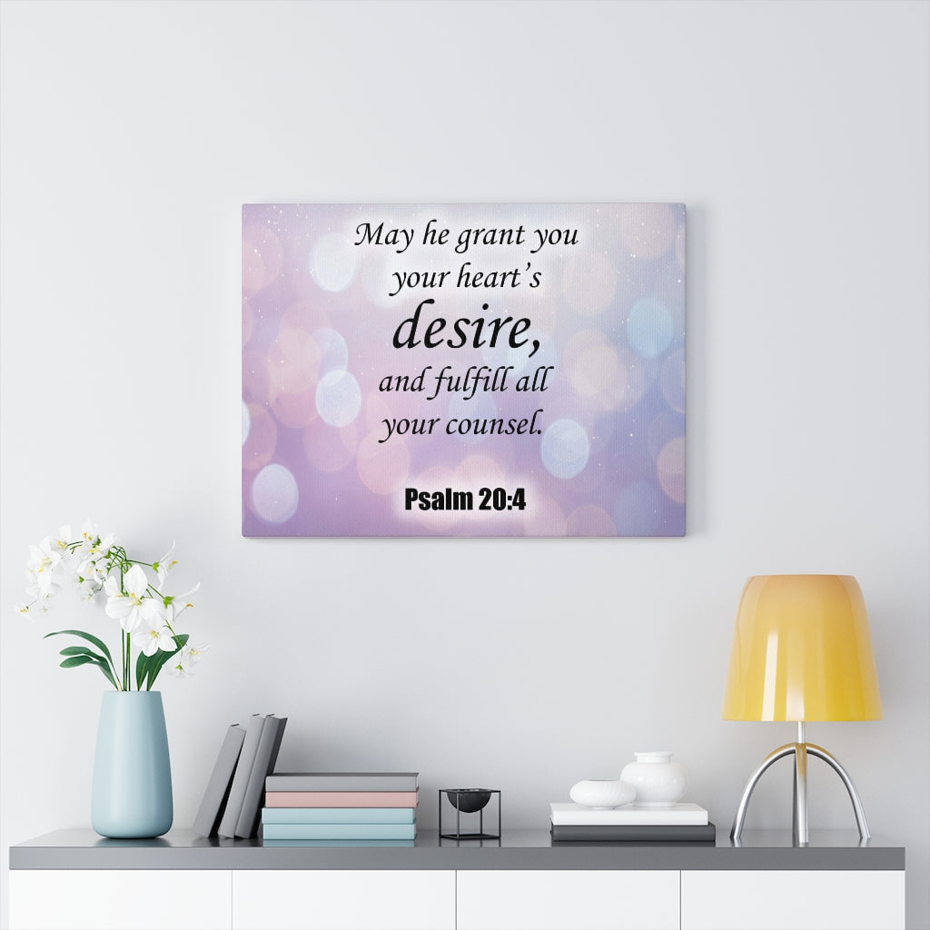 Scripture Walls Fulfill All Your Counsel Psalm 20:4 Christian Home Decor Bible Art Unframed-Express Your Love Gifts
