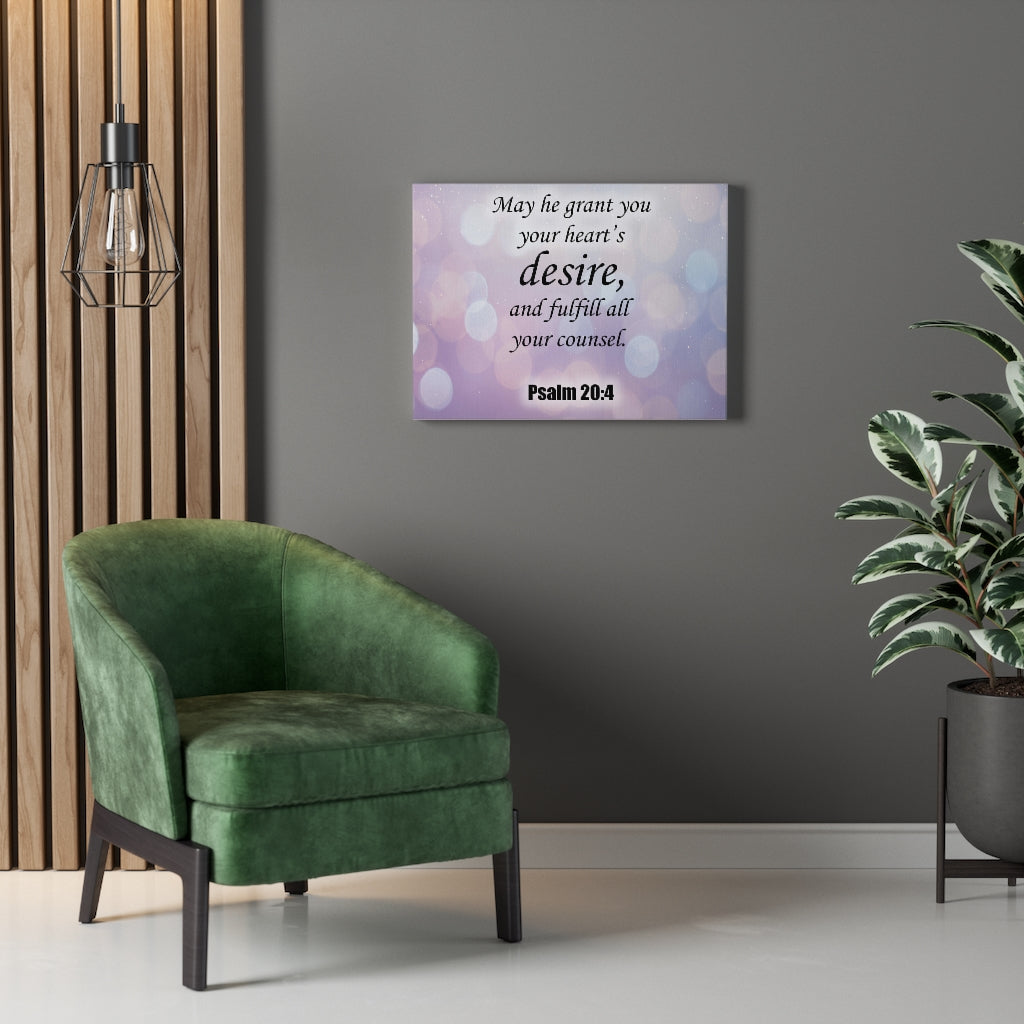 Scripture Walls Fulfill All Your Counsel Psalm 20:4 Christian Home Decor Bible Art Unframed-Express Your Love Gifts