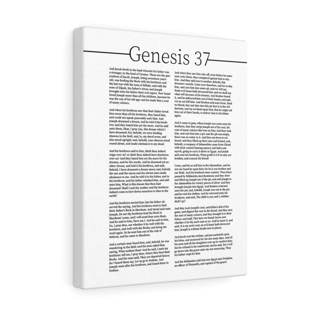 Scripture Walls Genesis 37 Story of Joseph Bible Verse Canvas Christian Wall Art Ready to Hang Unframed-Express Your Love Gifts