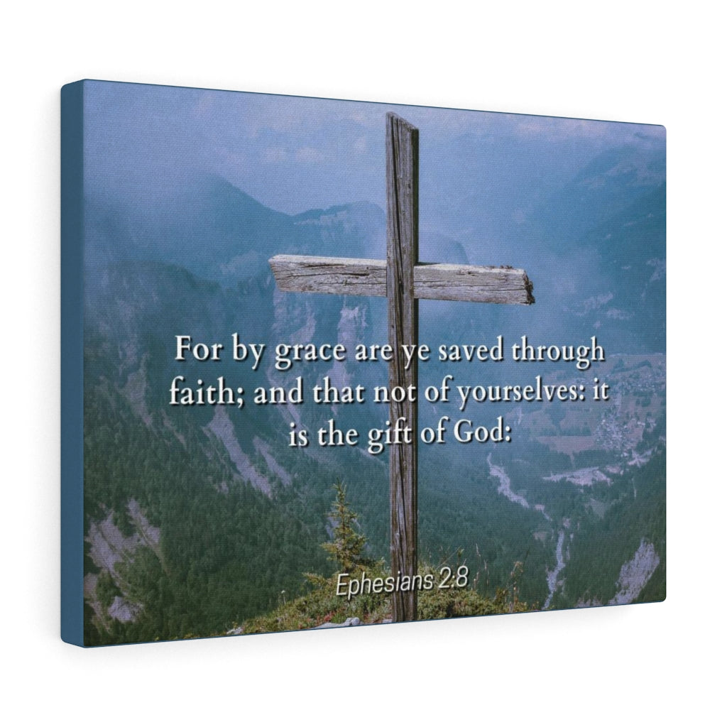Scripture Walls Gift Of God Ephesians 2:8 Bible Verse Canvas Christian Wall Art Ready to Hang Unframed-Express Your Love Gifts