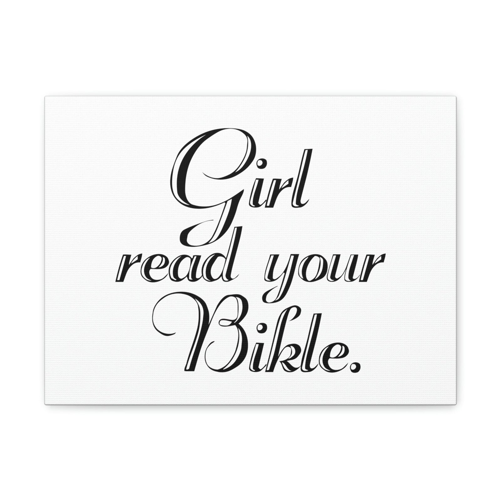 Scripture Walls Girl, Read Your Bible Joshua 1:8 Christian Wall Art Bible Verse Print Ready to Hang Unframed-Express Your Love Gifts
