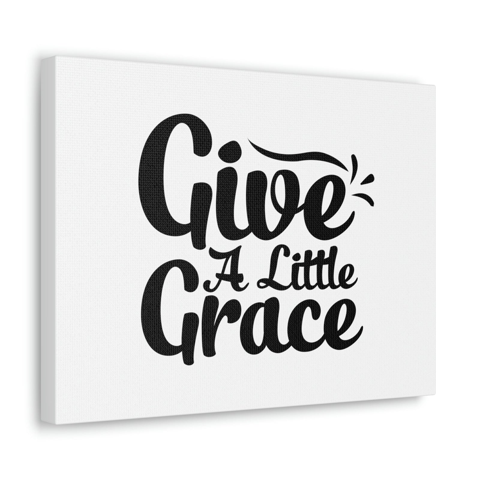 Scripture Walls Give A Little Grace Hebrews 4:16 Black Swish Christian Wall Art Bible Verse Print Ready to Hang Unframed-Express Your Love Gifts