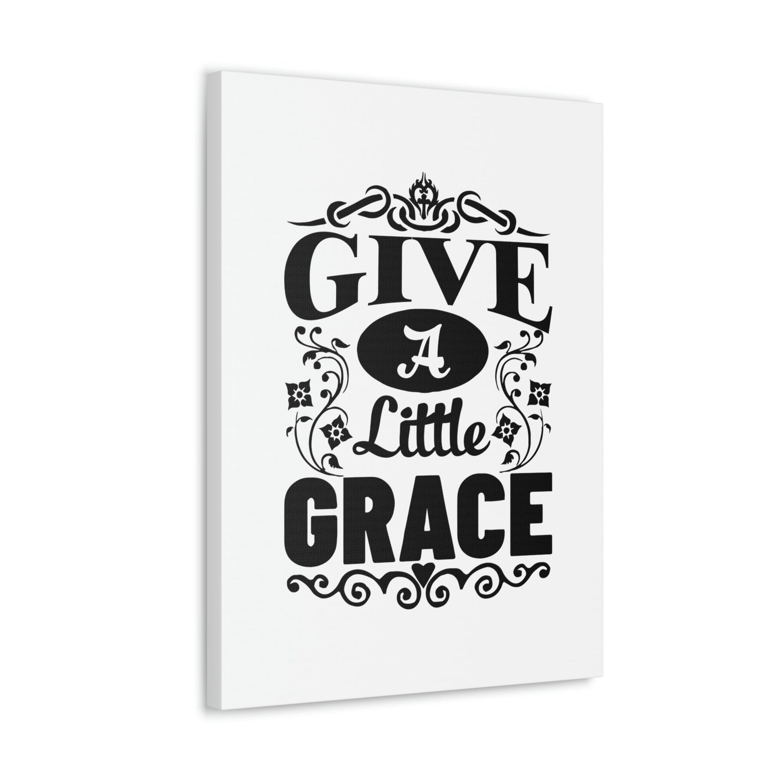 Scripture Walls Give A Little Grace Hebrews 4:16 Fancy Christian Wall Art Bible Verse Print Ready to Hang Unframed-Express Your Love Gifts