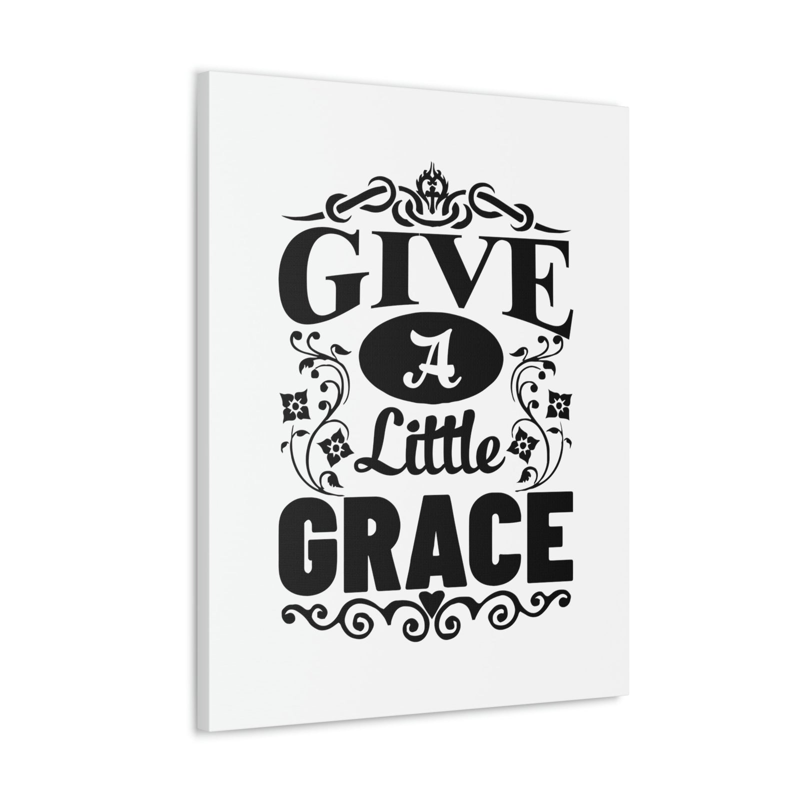 Scripture Walls Give A Little Grace Hebrews 4:16 Fancy Christian Wall Art Bible Verse Print Ready to Hang Unframed-Express Your Love Gifts