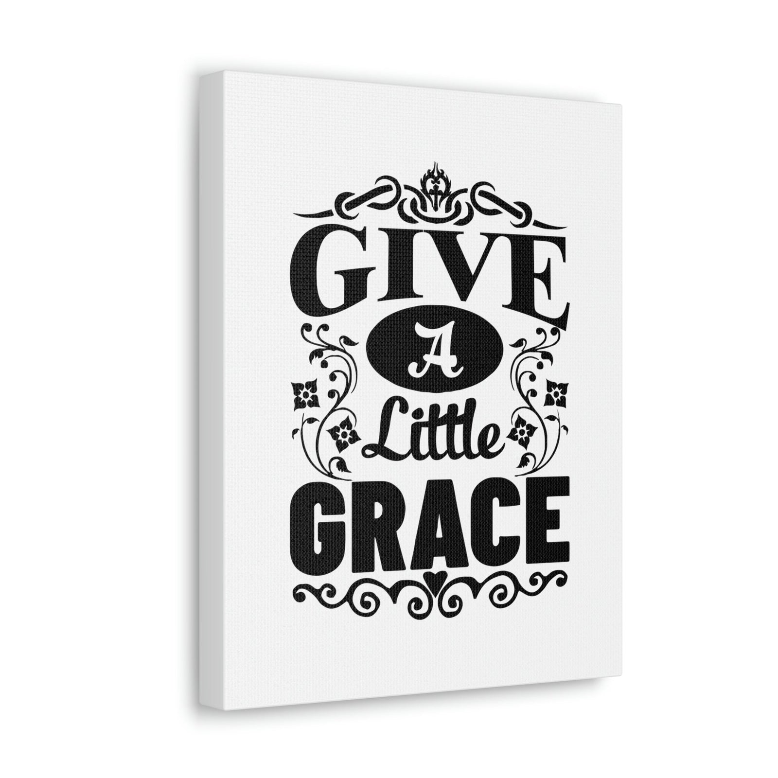 Scripture Walls Give A Little Grace Hebrews 4:16 Fancy Christian Wall Art Bible Verse Print Ready to Hang Unframed-Express Your Love Gifts
