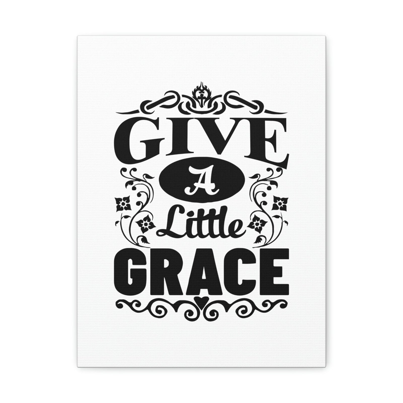Scripture Walls Give A Little Grace Hebrews 4:16 Fancy Christian Wall Art Bible Verse Print Ready to Hang Unframed-Express Your Love Gifts