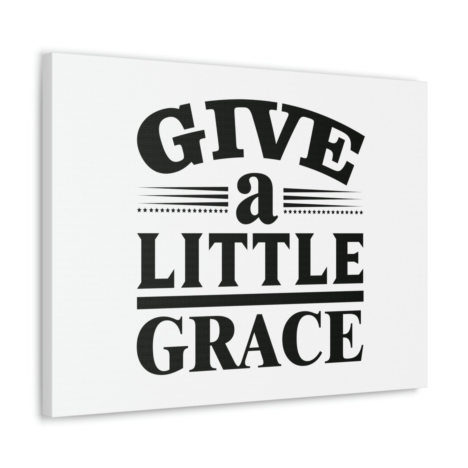 Scripture Walls Give A Little Grace Hebrews 4:16 Lines And Stars Christian Wall Art Bible Verse Print Ready to Hang Unframed-Express Your Love Gifts
