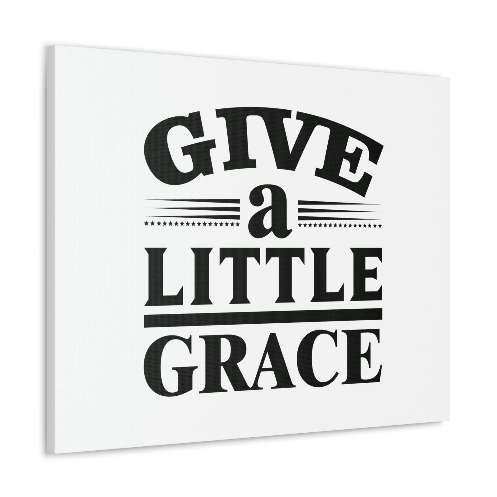 Scripture Walls Give A Little Grace Hebrews 4:16 Lines And Stars Christian Wall Art Bible Verse Print Ready to Hang Unframed-Express Your Love Gifts