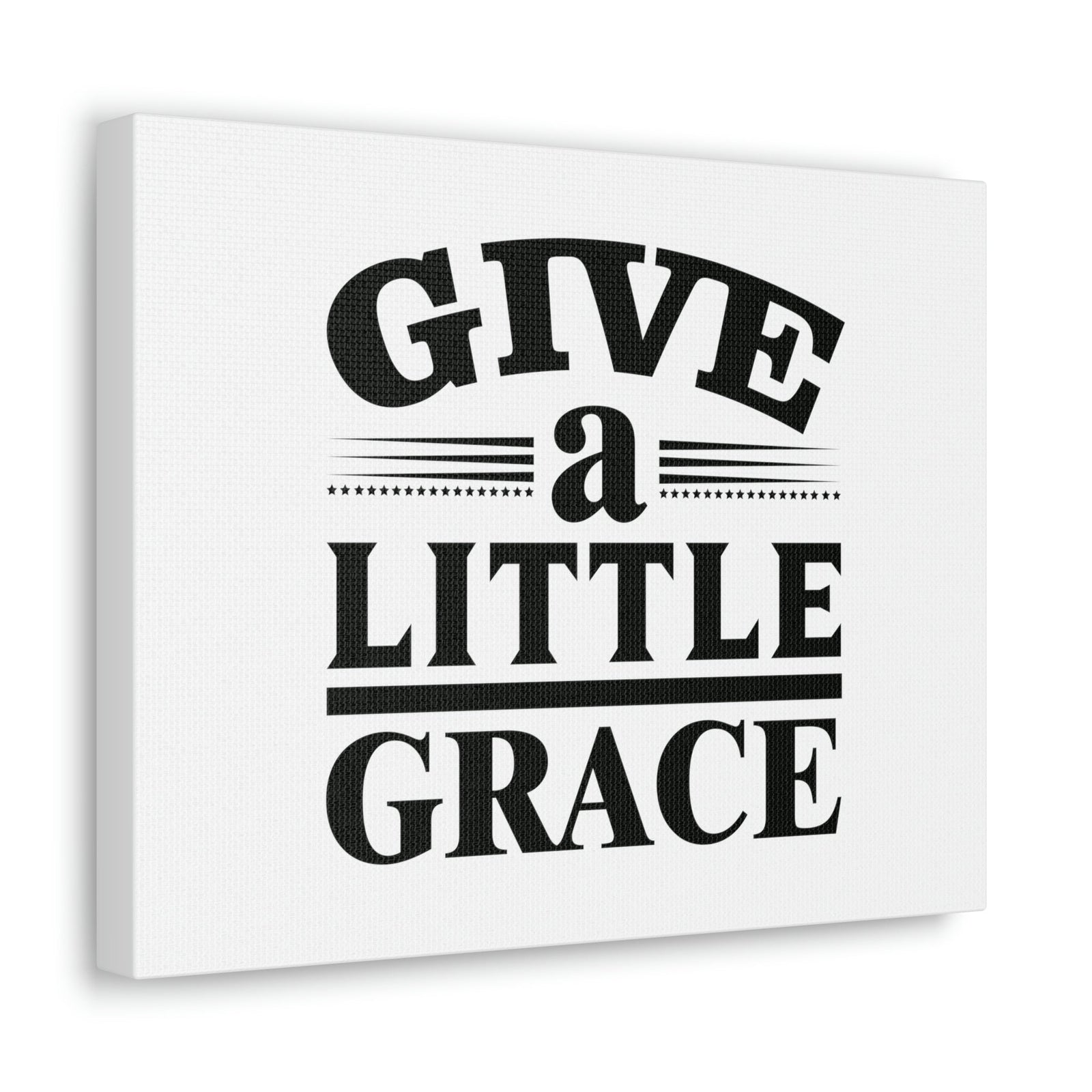 Scripture Walls Give A Little Grace Hebrews 4:16 Lines And Stars Christian Wall Art Bible Verse Print Ready to Hang Unframed-Express Your Love Gifts