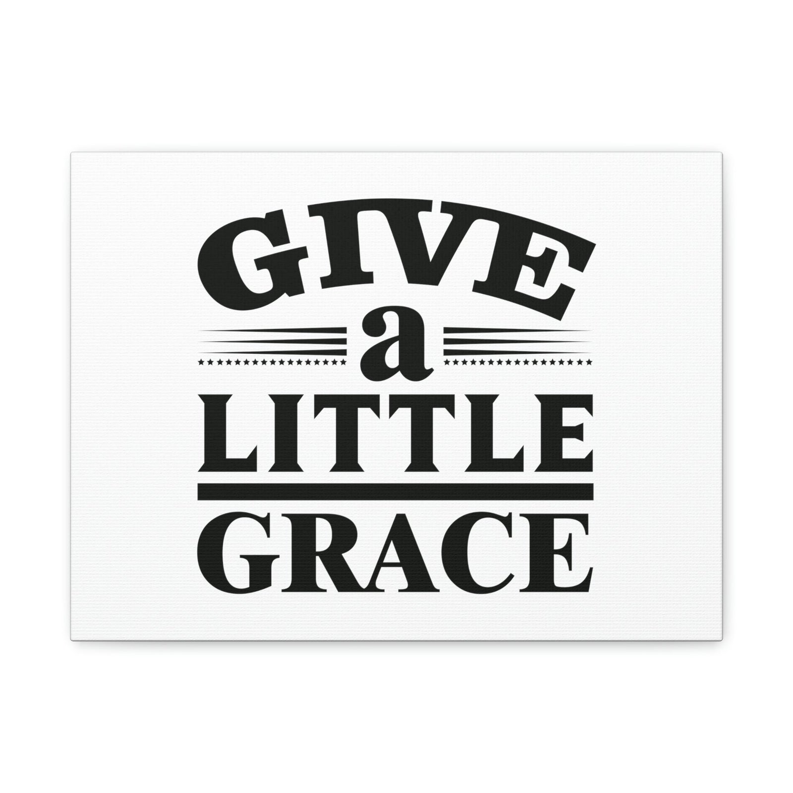 Scripture Walls Give A Little Grace Hebrews 4:16 Lines And Stars Christian Wall Art Bible Verse Print Ready to Hang Unframed-Express Your Love Gifts