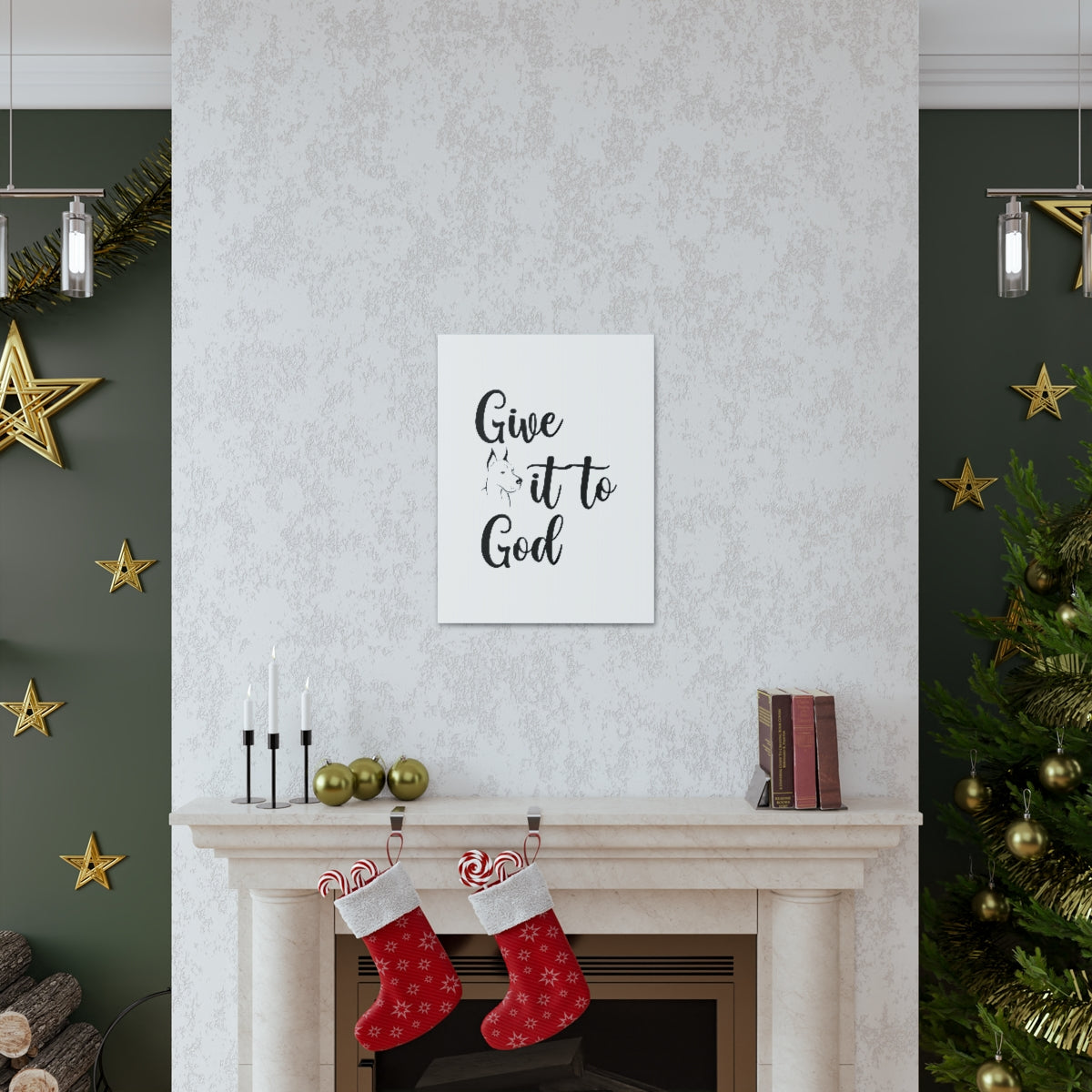 Scripture Walls Give It To God Philippians 4:6 Christian Wall Art Bible Verse Print Ready to Hang Unframed-Express Your Love Gifts