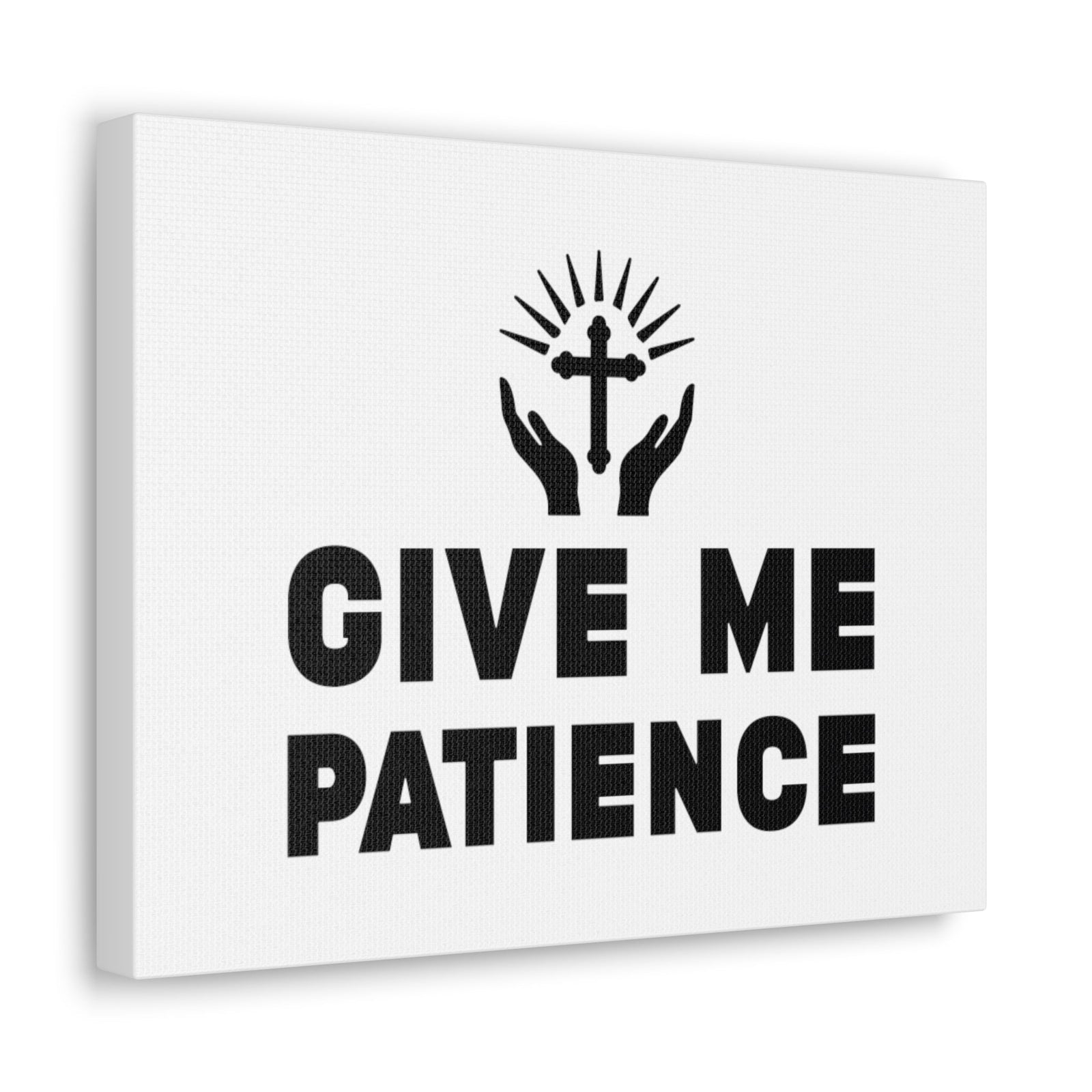 Scripture Walls Give Me Patience Ecclesiastes 7:8 Christian Wall Art Bible Verse Print Ready to Hang Unframed-Express Your Love Gifts