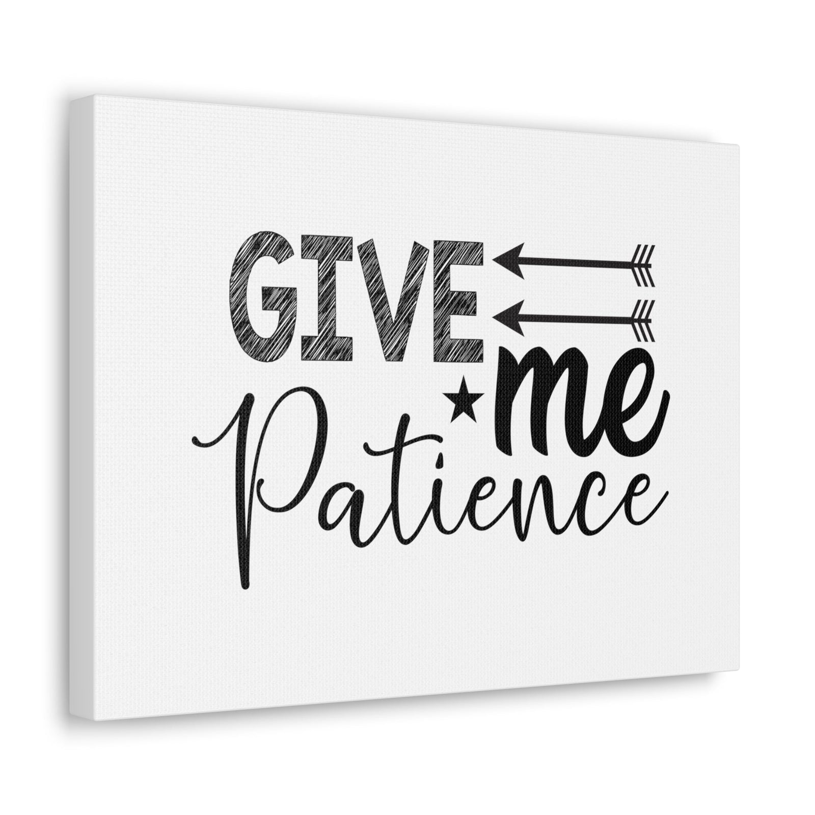 Scripture Walls Give Me Patience Proverbs 15:18 Christian Wall Art Bible Verse Print Ready to Hang Unframed-Express Your Love Gifts