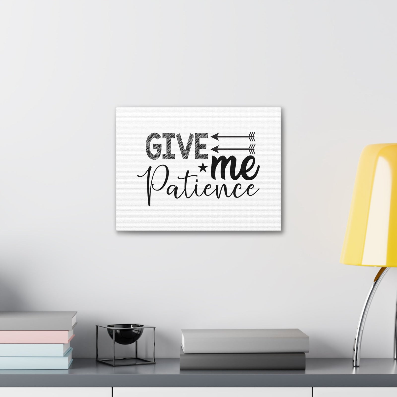 Scripture Walls Give Me Patience Proverbs 15:18 Christian Wall Art Bible Verse Print Ready to Hang Unframed-Express Your Love Gifts